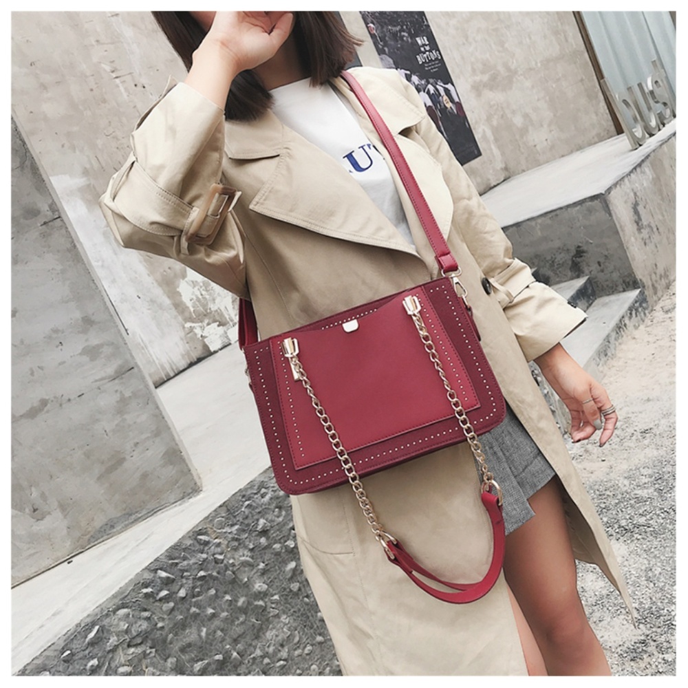 Women's PU Leather Chain Shoulder Crossbody Bag